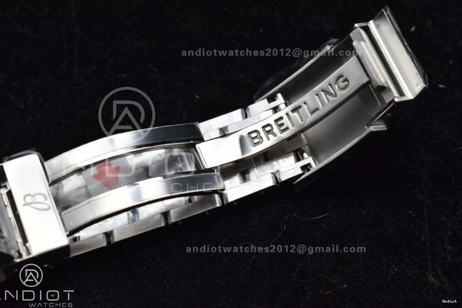 V7F SS 1 Navitimer White A2824 RG SS Dial 1:1 on Bracelet Edition Best Bezel 0115